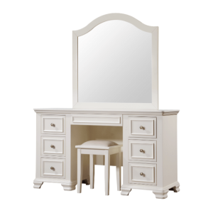 Carolina dressing table, mirror & stool