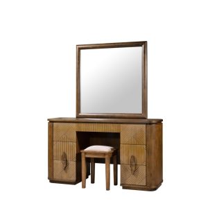 River dressing table, mirror & stool