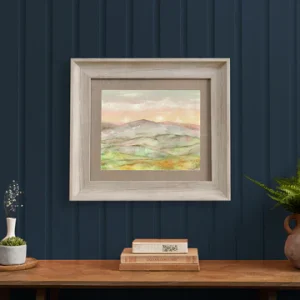 Alder Framed Print Birch/Saffron