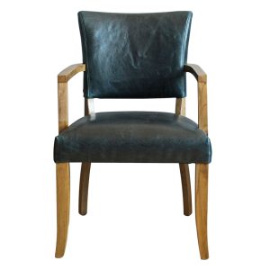 Duke-Leather-With-Arms-Dining-Chair-Ink-Blue-1.jpeg Marlene Leather Dining Chair with Arms