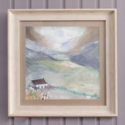 Lavender Lane Framed Print Birch