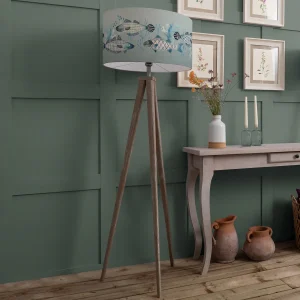 Complete Floor Lamp Grey/Seafoam Tripod