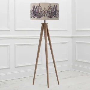 Complete Floor Lamp Grey/Violet Tripod
