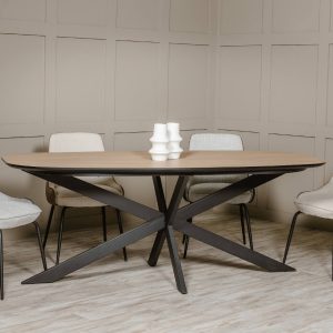SDA-160-BN_17e-web Florence 1600 Oval Dining Table Oak