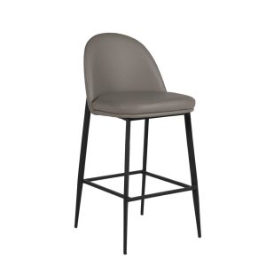 Emmy Leather Barstool