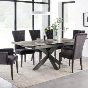 Monica 1700/2200 Dining Table Grey